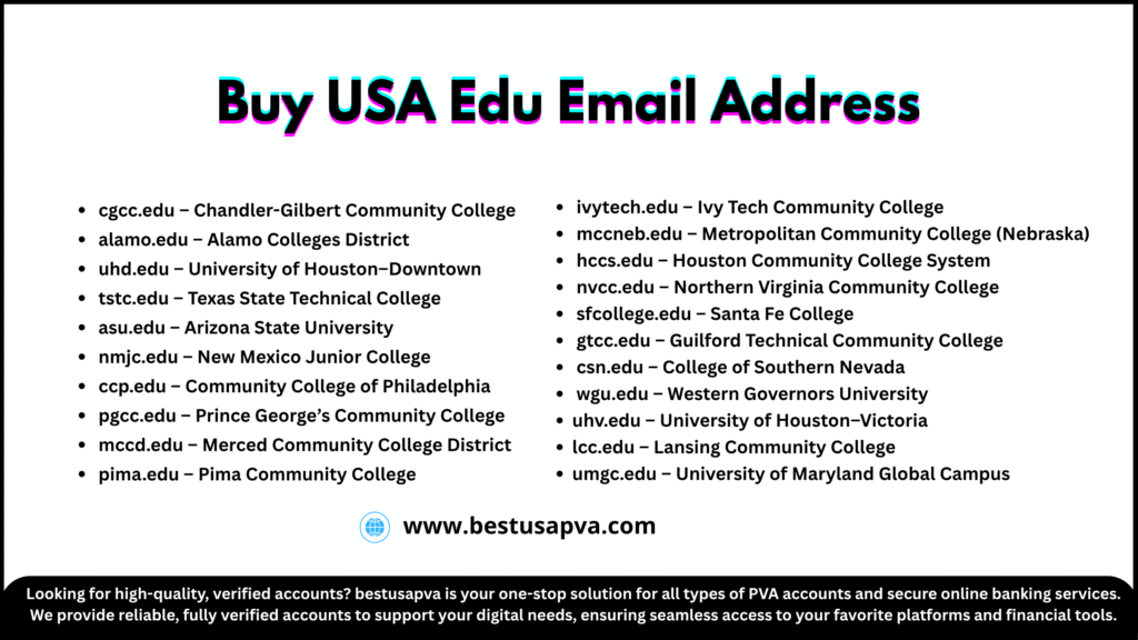 Buy USA Edu Email Address